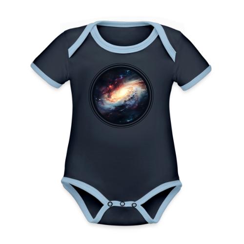 Galaxy Mirage - Organic Contrast SS Baby Bodysuit