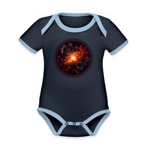 Supernova: Stellar Burst - Organic Contrast SS Baby Bodysuit