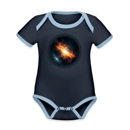 Supernova: cosmic explosion - Organic Contrast SS Baby Bodysuit