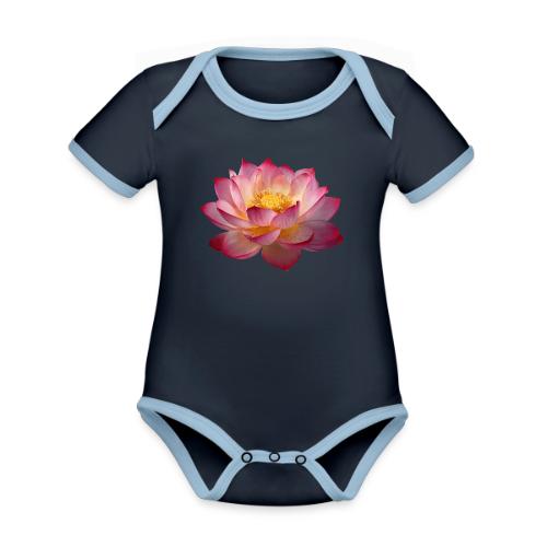 Serenity Lotus Grace - Organic Contrast SS Baby Bodysuit