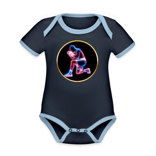 Neon Boxing Focus - Organic Contrast SS Baby Bodysuit