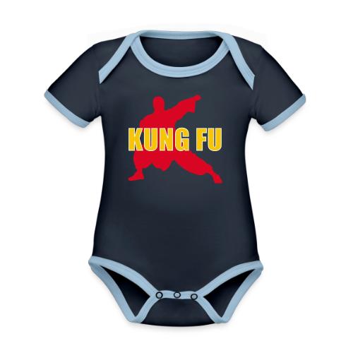 Kung Fu Energy - Organic Contrast SS Baby Bodysuit