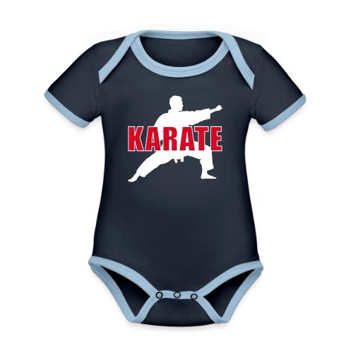 Karate Focus - Organic Contrast SS Baby Bodysuit