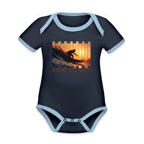 Surfing: Catch the Wave - Organic Contrast SS Baby Bodysuit