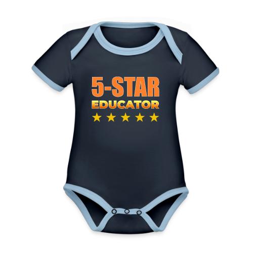 Five-Star Educator - Organic Contrast SS Baby Bodysuit