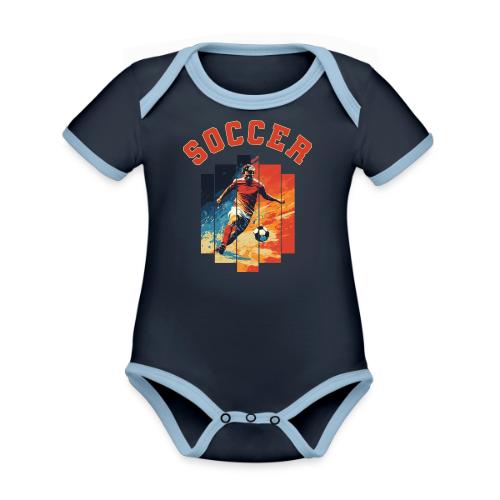 Soccer Spirit - Organic Contrast SS Baby Bodysuit