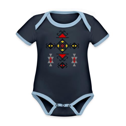 Amazigh Symbols - Organic Contrast SS Baby Bodysuit