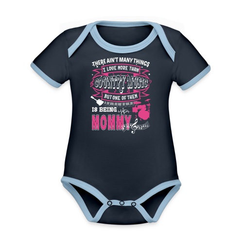 Happy Mother's Day - Organic Contrast SS Baby Bodysuit