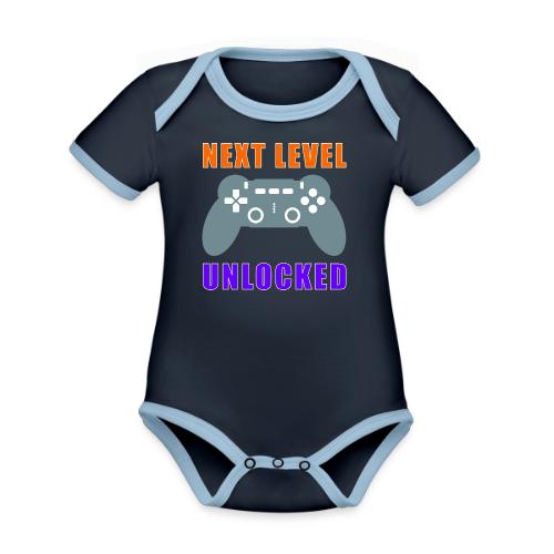 Next Level Unlocked Gamer Design - Organic Contrast SS Baby Bodysuit
