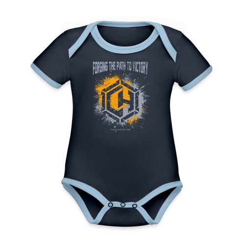 Forging the Path to Victory Splash #2 - Organic Contrast SS Baby Bodysuit