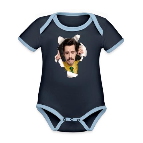 Mr. Matheson Chest Burster - Organic Contrast SS Baby Bodysuit