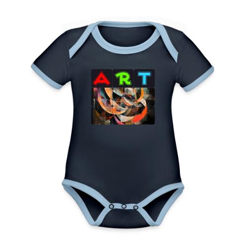 Fragments of Art - Organic Contrast SS Baby Bodysuit