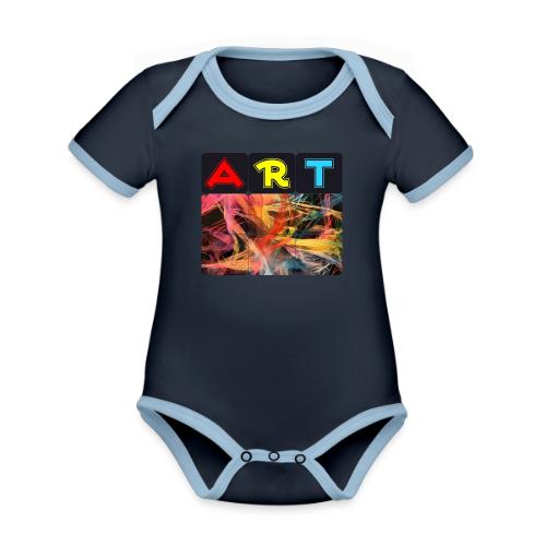 Chaotic Threads of Art - Organic Contrast SS Baby Bodysuit