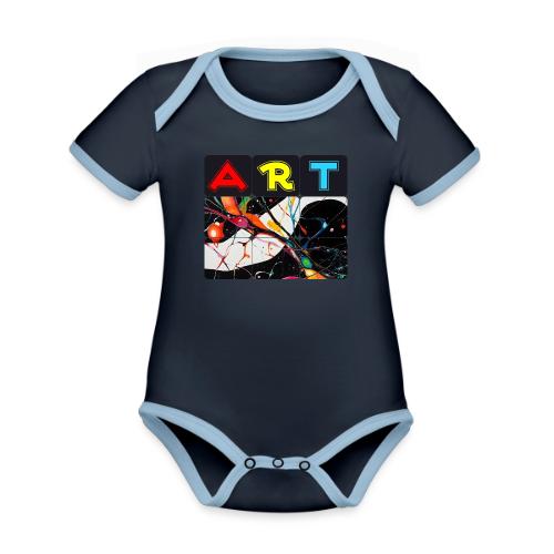 Art in Motion: Color Unleashed - Organic Contrast SS Baby Bodysuit