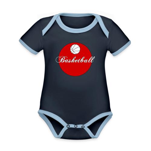Basketball: Bold Hoops - Organic Contrast SS Baby Bodysuit