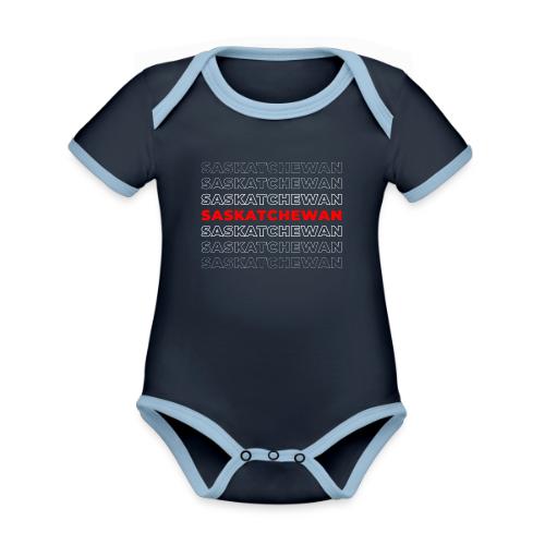 Saskatchewan Style - Organic Contrast SS Baby Bodysuit