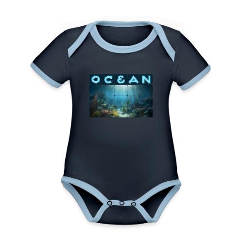 Ocean: Beneath the Surface - Organic Contrast SS Baby Bodysuit