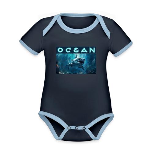 Ocean: Predator's Domain - Organic Contrast SS Baby Bodysuit
