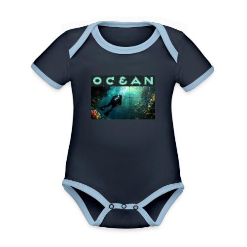 Ocean: Explorer of the Deep - Organic Contrast SS Baby Bodysuit