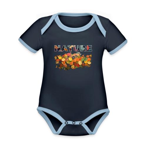 Brushed by Nature - Organic Contrast SS Baby Bodysuit