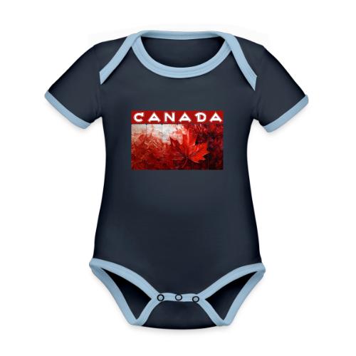 Canada Painted Pride - Organic Contrast SS Baby Bodysuit