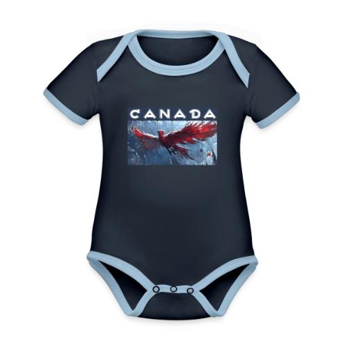 Canada Rising - Organic Contrast SS Baby Bodysuit