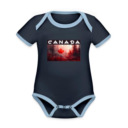 Canada Nature Vibes - Organic Contrast SS Baby Bodysuit