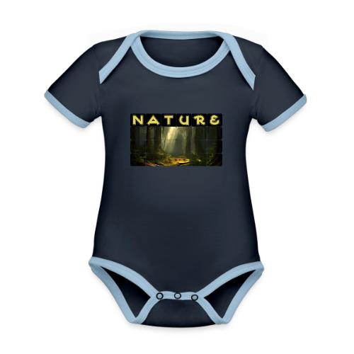 Nature: Sunlit Canopy - Organic Contrast SS Baby Bodysuit