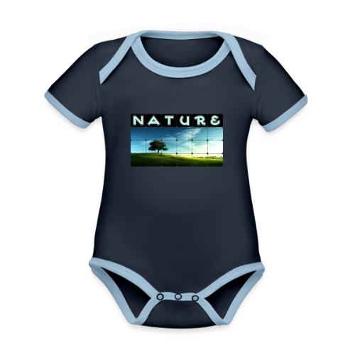 Nature: Solitary Strength - Organic Contrast SS Baby Bodysuit