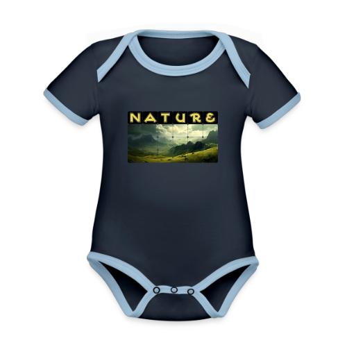 Nature: Verdant Peaks - Organic Contrast SS Baby Bodysuit
