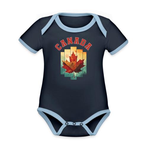 Canada’s Artistic Emblem - Organic Contrast SS Baby Bodysuit