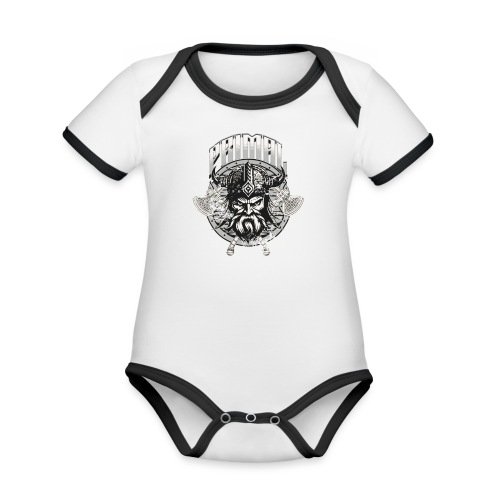 Primal - Organic Contrast SS Baby Bodysuit
