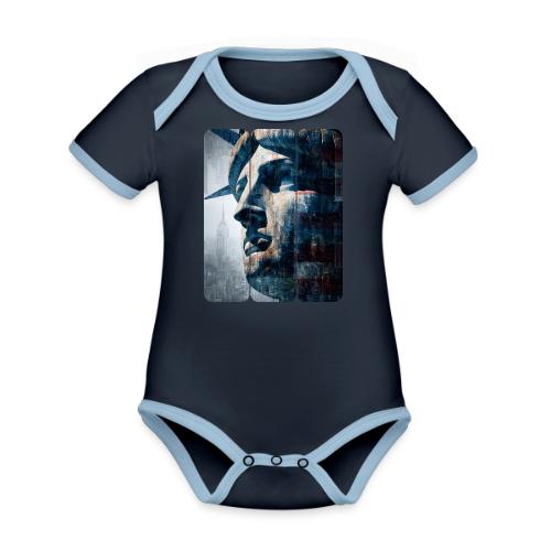 USA: Urban Liberty Triptych - Organic Contrast SS Baby Bodysuit