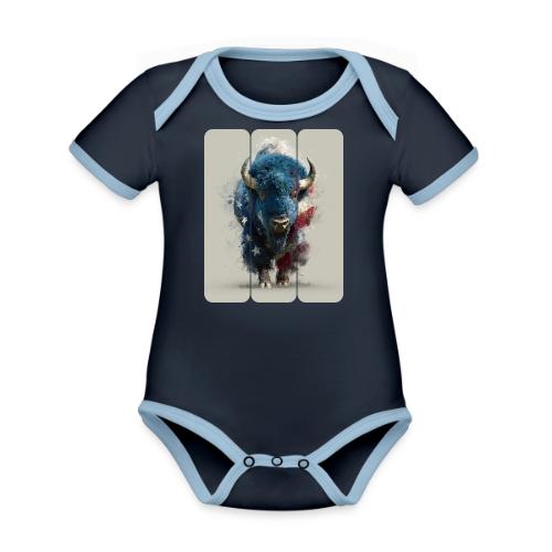 USA: Spirit of the Plains - Organic Contrast SS Baby Bodysuit