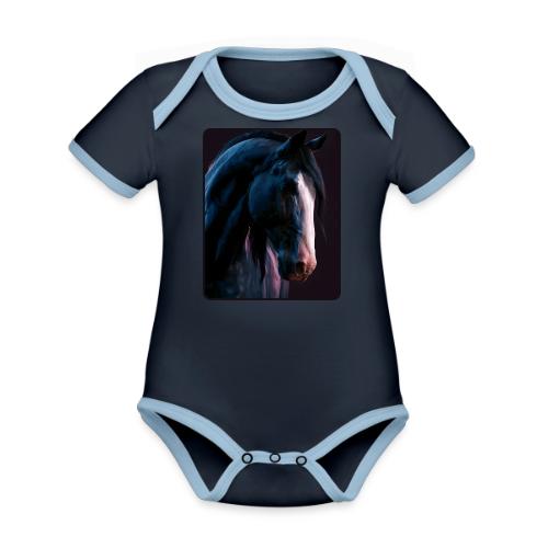 Noble Horse Cinematic Portrait Design - Organic Contrast SS Baby Bodysuit