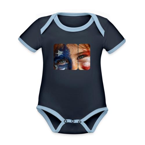 USA: Patriot Gaze - Organic Contrast SS Baby Bodysuit