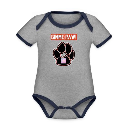 Jack-Jack’s Paw (Proceeds go to ASPCA!) - Organic Contrast SS Baby Bodysuit