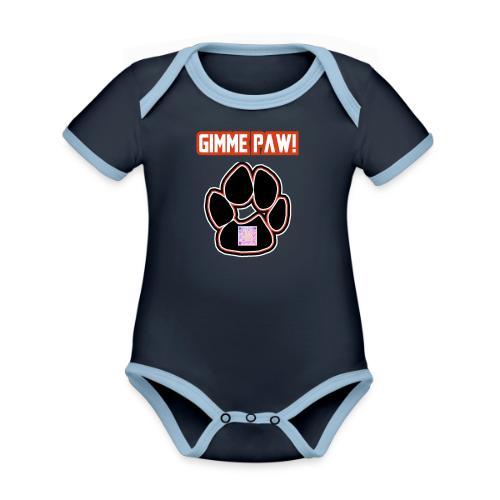 Jack-Jack’s Paw (Proceeds go to ASPCA!) - Organic Contrast SS Baby Bodysuit