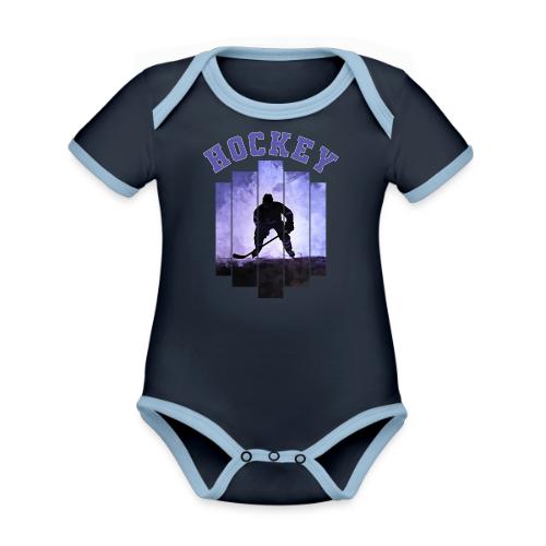 Hockey Warrior - Organic Contrast SS Baby Bodysuit