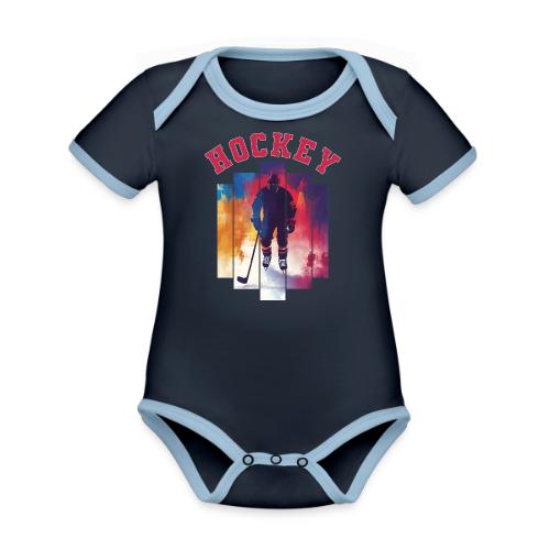Hockey Zone - Organic Contrast SS Baby Bodysuit