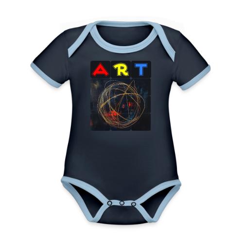 Echoes of Art - Organic Contrast SS Baby Bodysuit