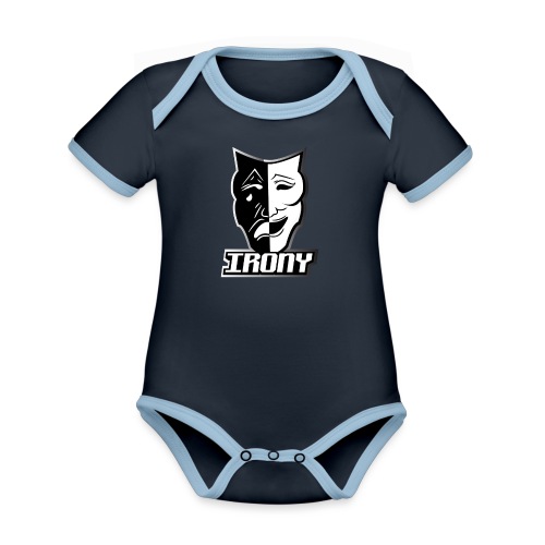 xo irony - Organic Contrast SS Baby Bodysuit