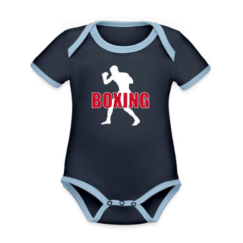Boxing Force - Organic Contrast SS Baby Bodysuit