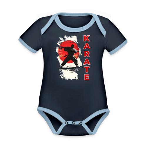 Karate: the spirit of discipline - Organic Contrast SS Baby Bodysuit