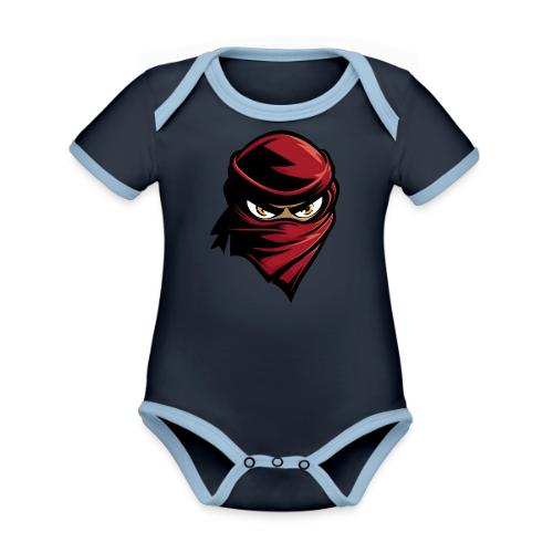Scarlet Shadow Ninja - Organic Contrast SS Baby Bodysuit