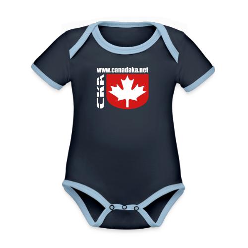 CKA Back 2 - Organic Contrast SS Baby Bodysuit