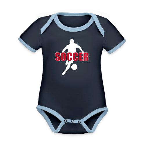 Power Kick Soccer - Organic Contrast SS Baby Bodysuit