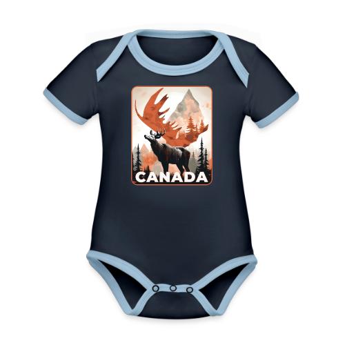 Canada Wild Spirit - Organic Contrast SS Baby Bodysuit