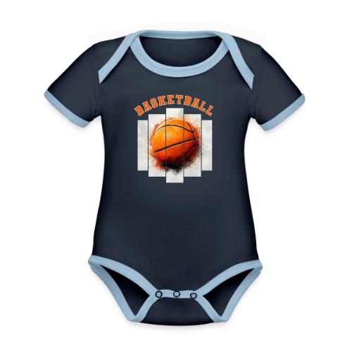 Basketball Element - Organic Contrast SS Baby Bodysuit