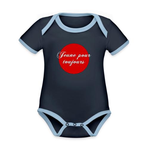 Jeune pour toujours - Organic Contrast SS Baby Bodysuit
